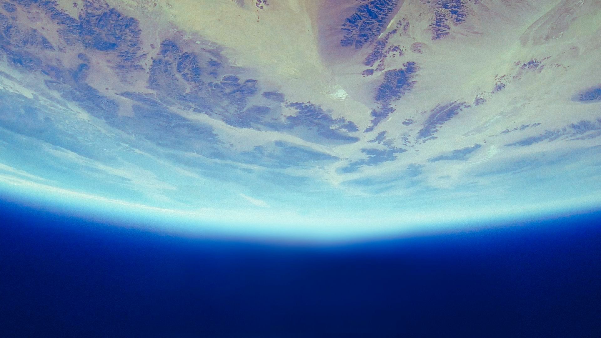 Earth seen from orbit